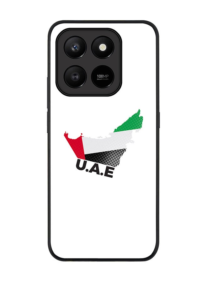 For Honor X7d 4G / X7d 5G / 400 Smart Case,Slim fit Camera Protection, Shockproof Thin Phone cover  - UAE Map